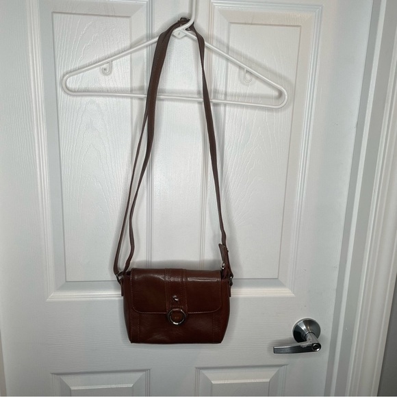 Ashwood Brown Leather Adjustable Crossbody Bag/Purse OS - Picture 10 of 15